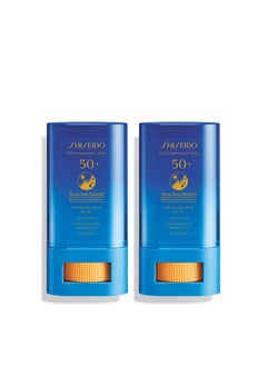Shiseido Shiseido Clear Sunscreen Stick SPF 50+ - Pack of 2 - Invisible Broad-Spectrum Face Sunscreen - Wear Under & Over Makeup - Lightweight Formula - All Skin Types  - Image 1