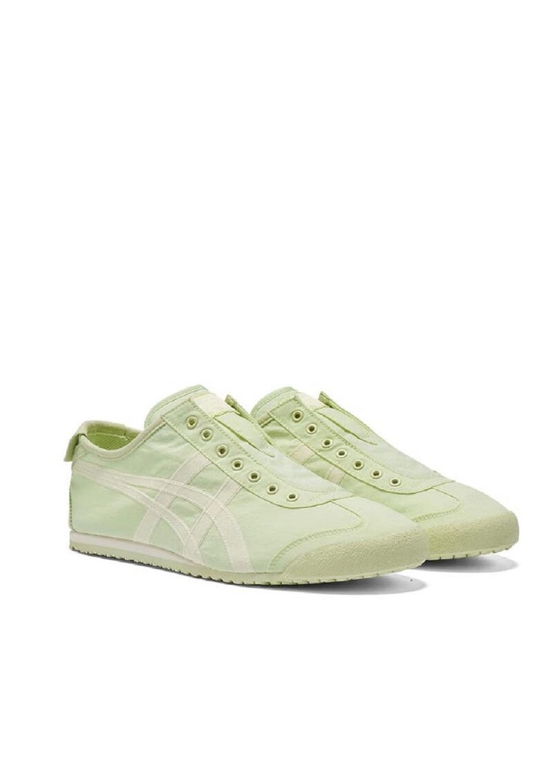 Onitsuka Tiger Men and Women MEXICO 66 Slip-On Canvas Casual Athlesiure Shoes Light Green  - Image 2