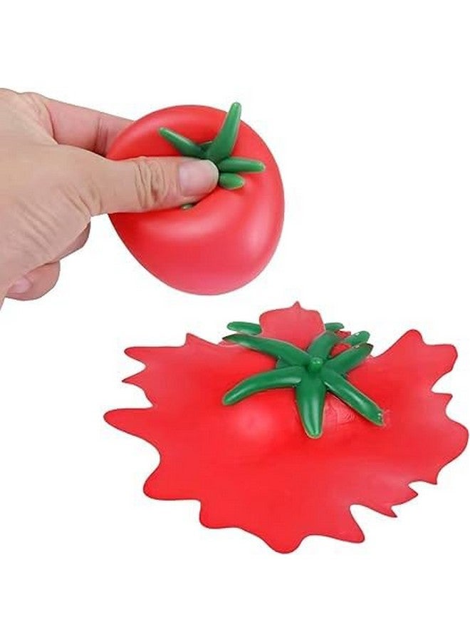 إيكان ألعاب إيكان الإسفنجية للأطفال والكبار | ألعاب ناعمة ولطيفة قابلة للضغط لتخفيف الغضب (مجموعة من قطعتين، لون طماطم) - Image 3