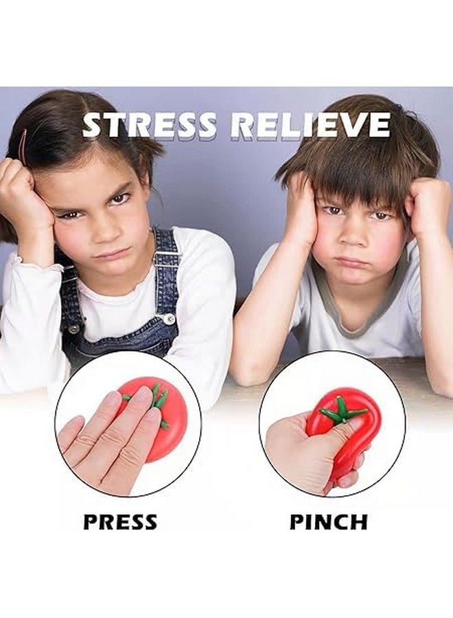 إيكان ألعاب إيكان الإسفنجية للأطفال والكبار | ألعاب ناعمة ولطيفة قابلة للضغط لتخفيف الغضب (مجموعة من قطعتين، لون طماطم) - Image 5