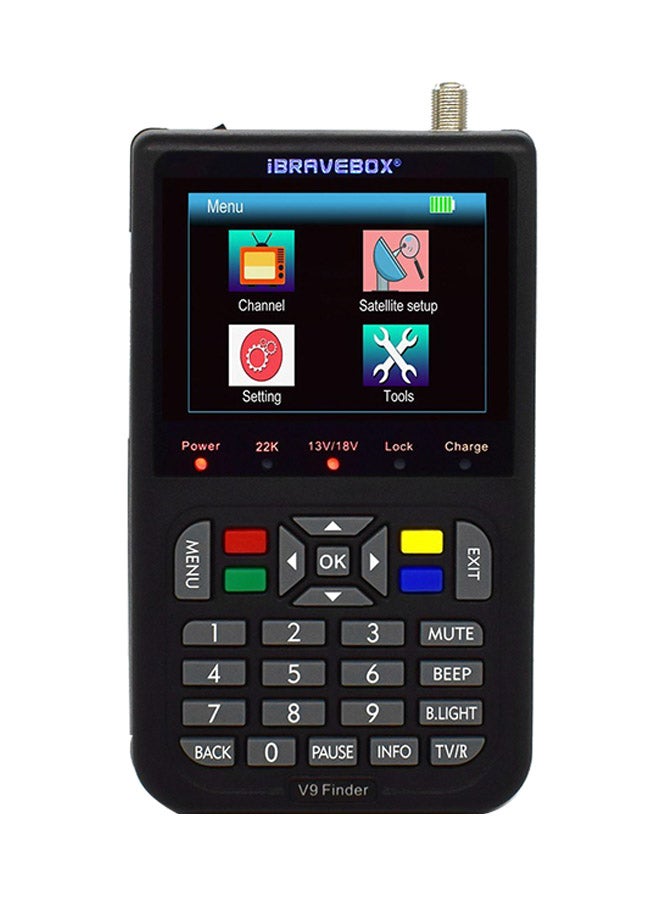 V9 Finder Digital Satellite Finder Black 6.10 x 3.74 x 1.77inch - Image 1