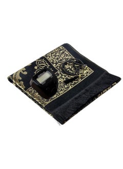 Generic Sajadati Prayer Mat in an Elegant Cylinder Gift Box, Includes Elegant Praying Rug(105cmX70cm) Prayer Beads, Hand Press Digital Counter. Portable and Suitable for all places, Home, Office, Car. Great Gift Box For Men, Women and Children  - Image 4