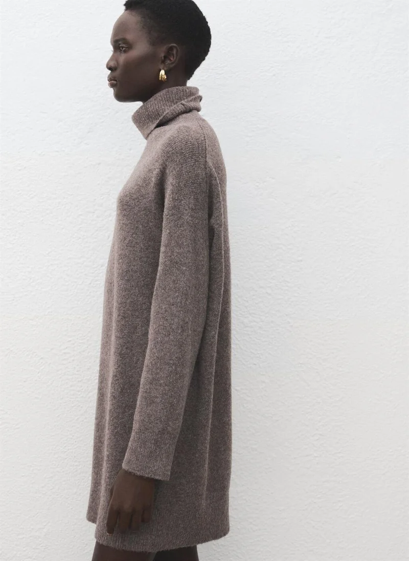 Mango  Knitted turtleneck dress for Women | Best Price UAE