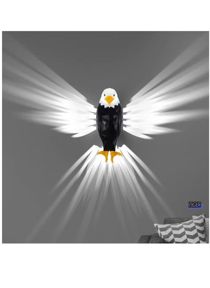 TIGER Eagle Light Decorative Lamp – Kids Night Light, LED Mood Light with Remote Control, Magnetic Wall Mounted LED Eagle Light, USB Rechargeable, Battery Powered, Removable Rechargeable Eagle Light for Bedroom, Living Room, Hallway, Office  - Image 2