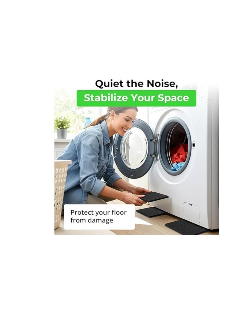 XCEL Neoprene Foam AntiVibration Pads with Adhesive 6" X 6" X 1/4" (8 Pieces) - Image 3