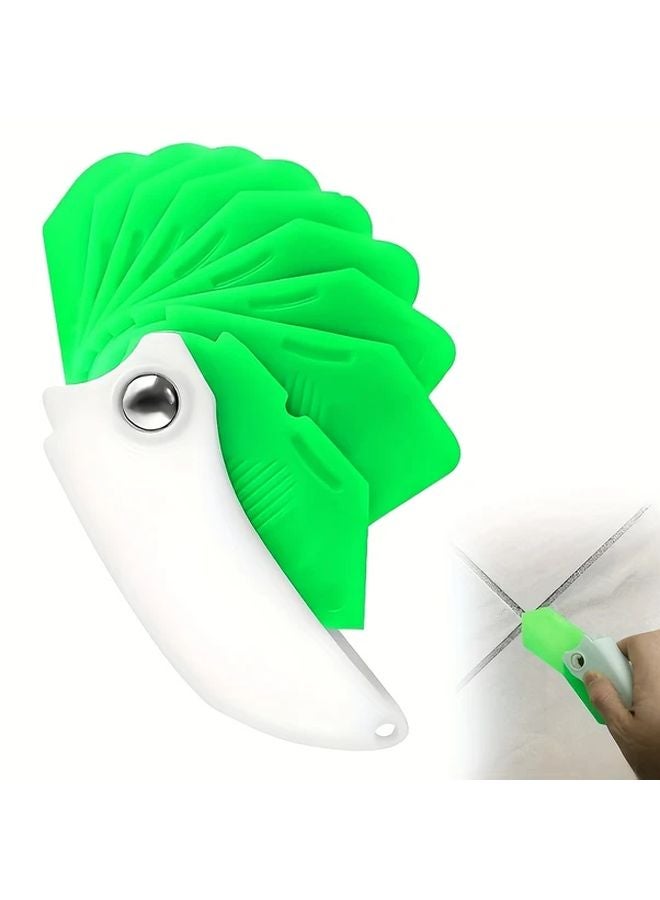 3pcs Glass Glue Nozzle 9 in 1 Multi Functional Sealant Scraper Caulking Tool Kit - Image 2