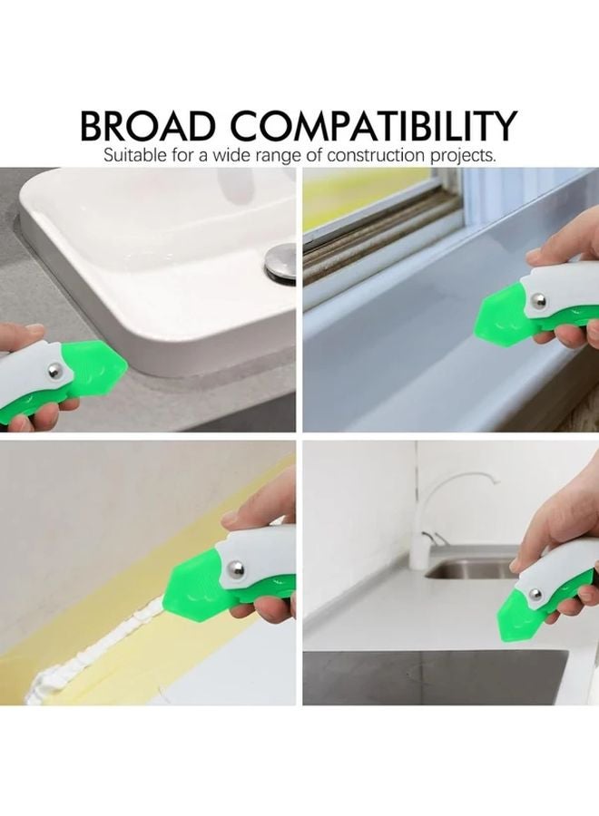 3pcs Glass Glue Nozzle 9 in 1 Multi Functional Sealant Scraper Caulking Tool Kit - Image 4