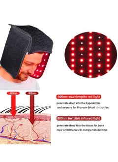 Generic Hair Growth Hat  Red Light Therapy for Body Pain Relief  Promotes Hair Regrowth for Hair Loss Prevent Hair Loss Treatments Hat for Men And Women  - Image 2