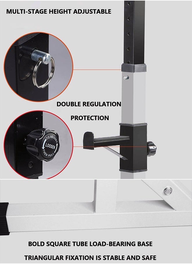 Adjustable Fitness Squat Frame Heavy Barbell Rack Strength Training Home Gym Equipment