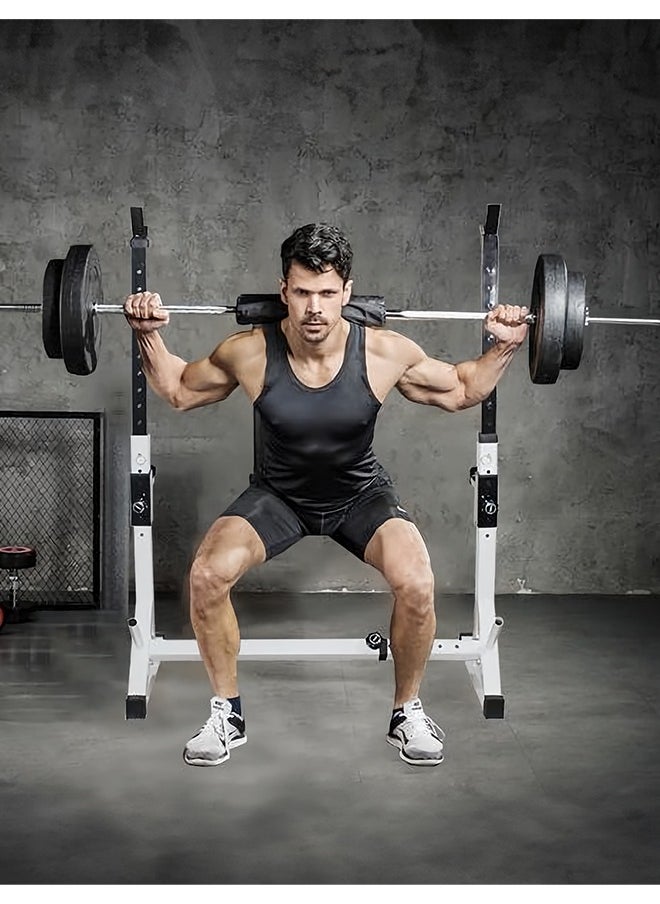 Adjustable Fitness Squat Frame Heavy Barbell Rack Strength Training Home Gym Equipment