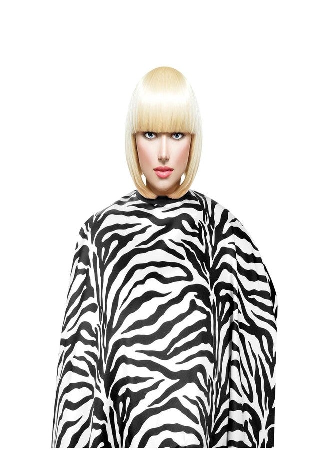 Cricket Zebra Hair Cutting Cape for Adults Professional Stylist Salon Barbershop Hairdresser Cape for Haircuts with Adjustable Snap Neck Closure - Image 1