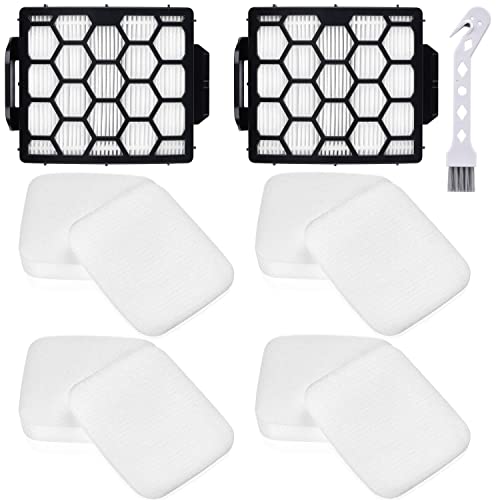 Anewise UV850 Filter Replacement for Shark Performance Lift Away UV850 UV900 DuoClean Upright Vacuum 2 HEPA Filters and 4 Foam  Felt Filters Compare to Part XHF320  XFFK602UKT