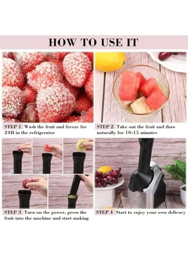 A ZONE Frozen Fantasy Ice Cream Maker Natural Fruit Ice Cream Maker - Use With Various Fruits And Flavor Combinations - Image 3
