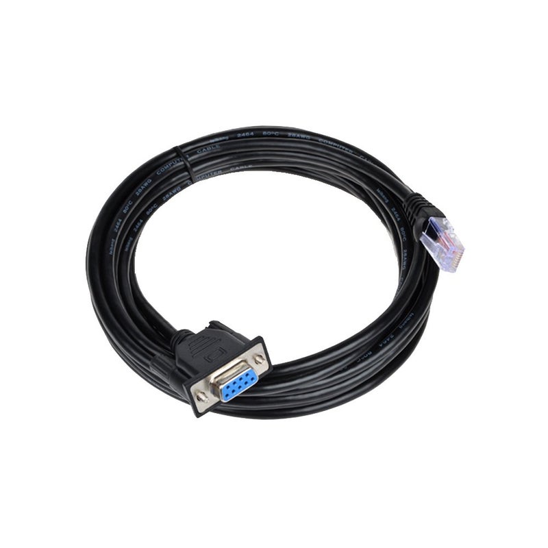 LFHUKEJI RJ45 to RS232, DB9 9-Pin Serial Port Female to RJ45 Female Cat5 Ethernet LAN Console 3.3Ft - Image 3