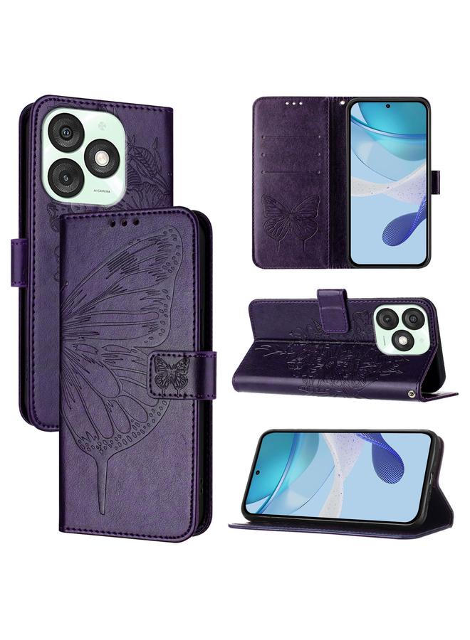 S-TOP Case For itel A50 Embossed Butterfly Leather Phone Case - Image 1