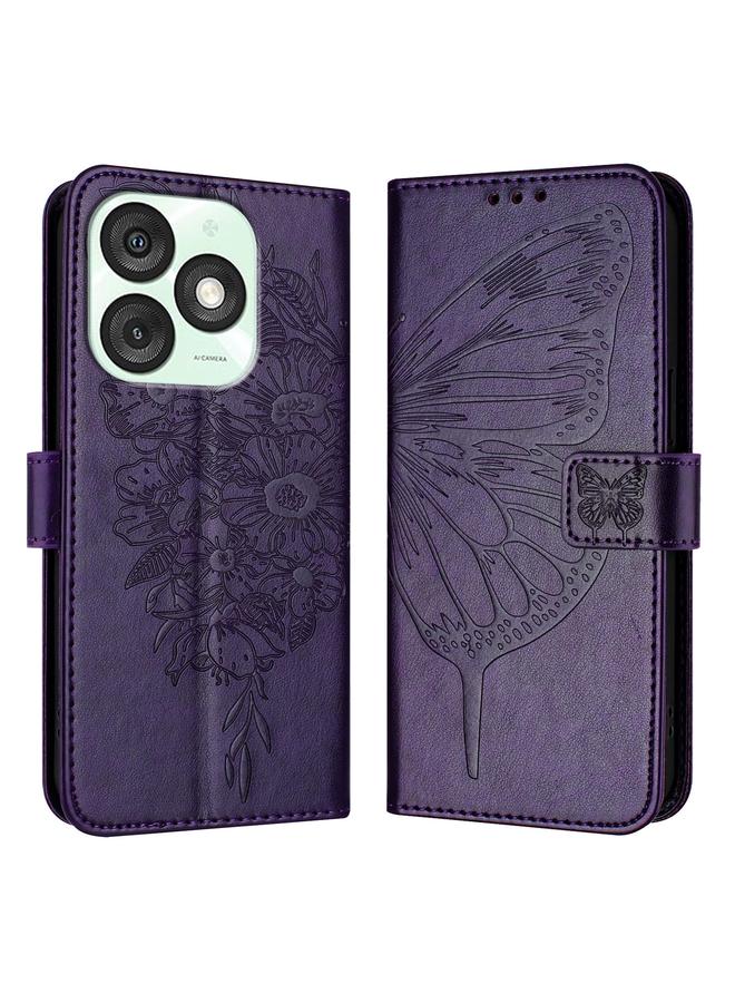 S-TOP Case For itel A50 Embossed Butterfly Leather Phone Case - Image 2