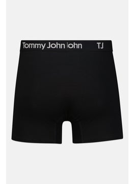 Tommy John Men 2 Pack 4 inseam Brand Logo Boxer Briefs, Multicolor  - Image 2