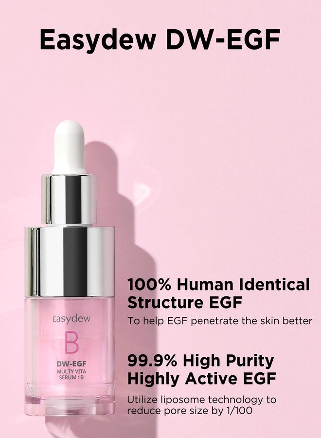 EASYDEW Multi Vita B Serum - Korean Facial Serum for Healthy Skin Barrier with Vitamin B, EGF Peptide, Ceramide NP, Panthenol - Hydrating, Revitalizing and Strengtening Skin Barrier, 0.47 fl.oz. - Image 5