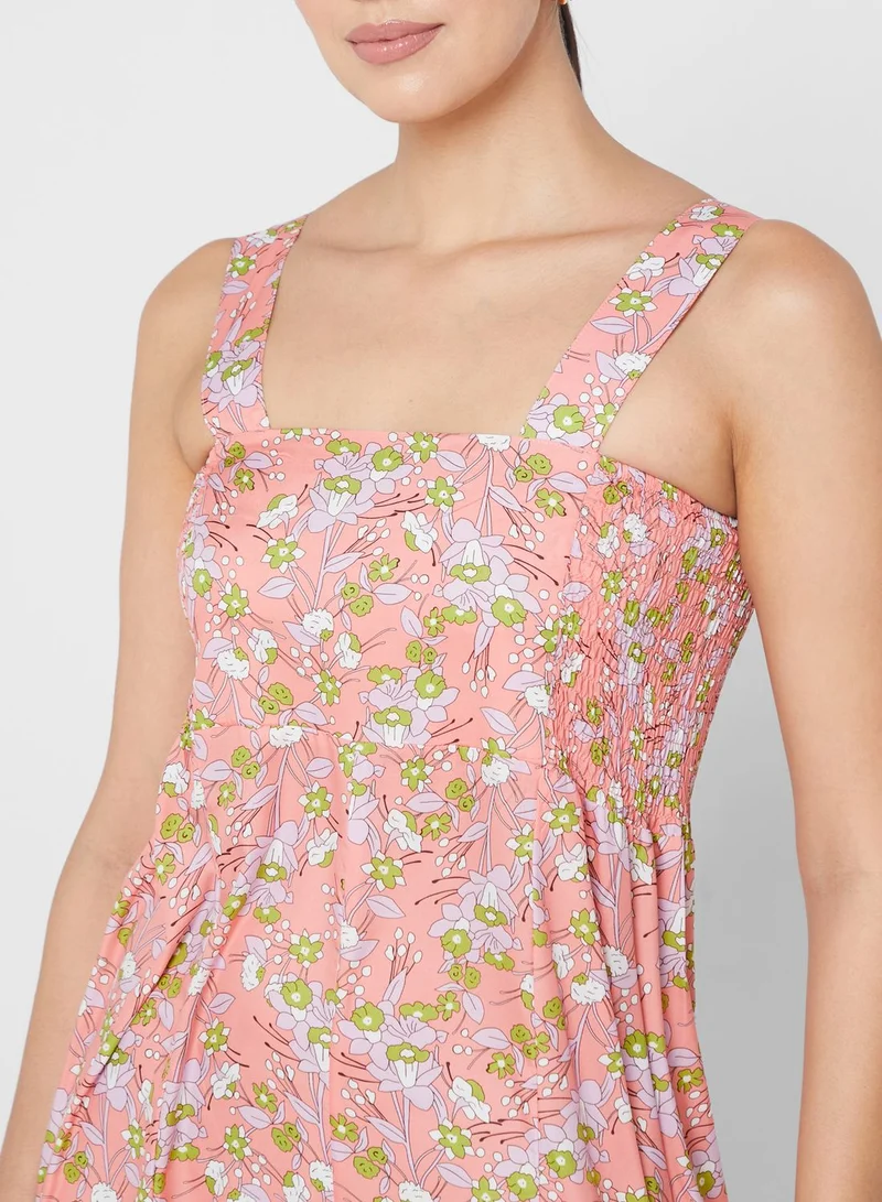 ELLA Printed Square Neck Jumpsuit
