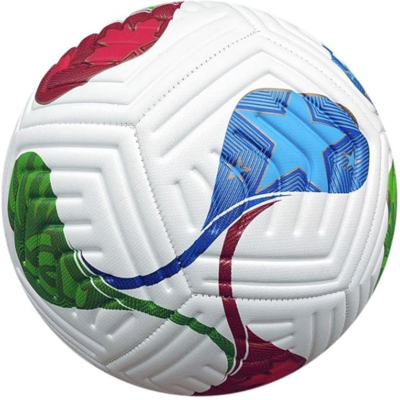 Professional Soccer Ball Size 5 - Durable Colorful Design with High Flexibility, Perfect for Matches and Training for Players Ages 12 and Up