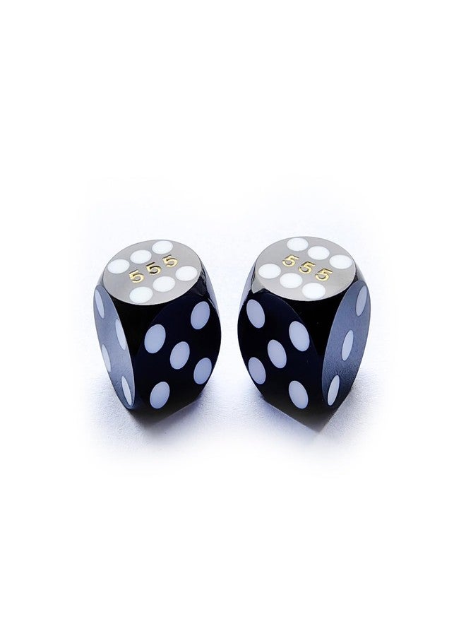 Bescon Dice Professional Small Precision Dice 12.7mm (1/2 inch) with Random Serial Number, Mini Precision Cut Dice 12.7MM Opaque Black - Image 1