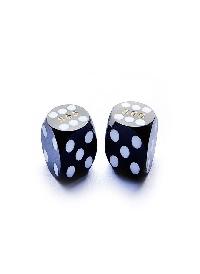 Bescon Dice Professional Small Precision Dice 12.7mm (1/2 inch) with Random Serial Number, Mini Precision Cut Dice 12.7MM Opaque Black - Image 3