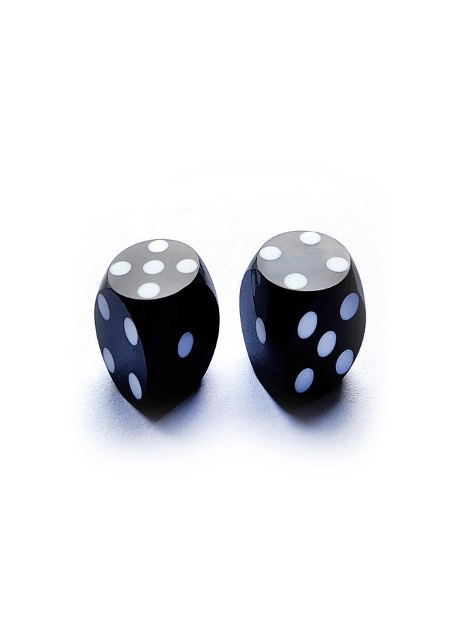 Bescon Dice Professional Small Precision Dice 12.7mm (1/2 inch) with Random Serial Number, Mini Precision Cut Dice 12.7MM Opaque Black - Image 2
