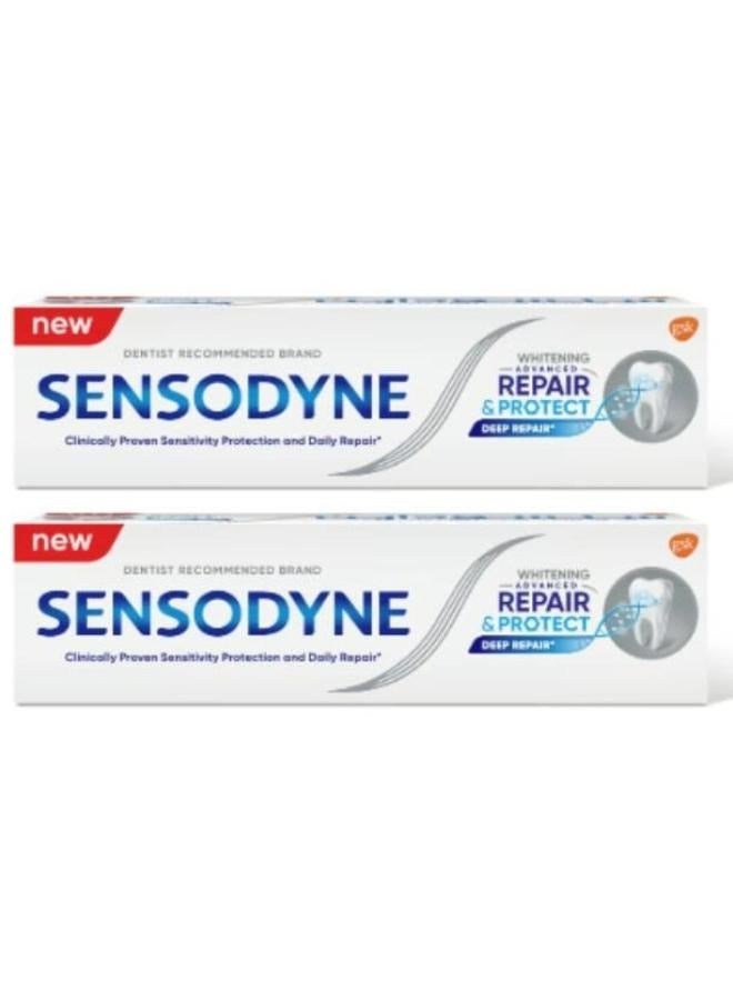 Sensodyne 2Pcs Sensodyne Whitening Advanced Repair and Protect Deep Repair Toothpaste 75Ml - Image 1