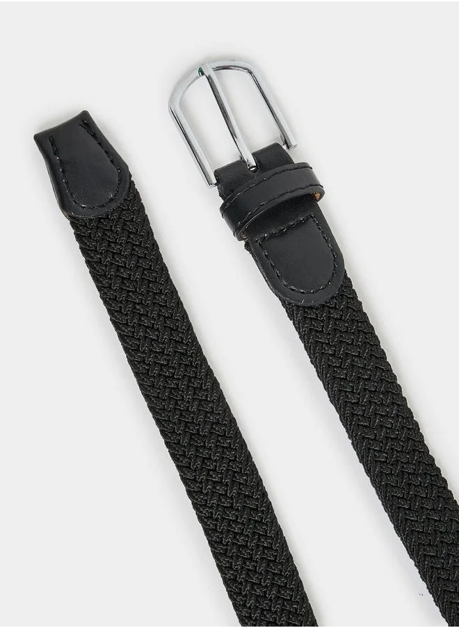 Styli Textured Belt with Pin Buckle