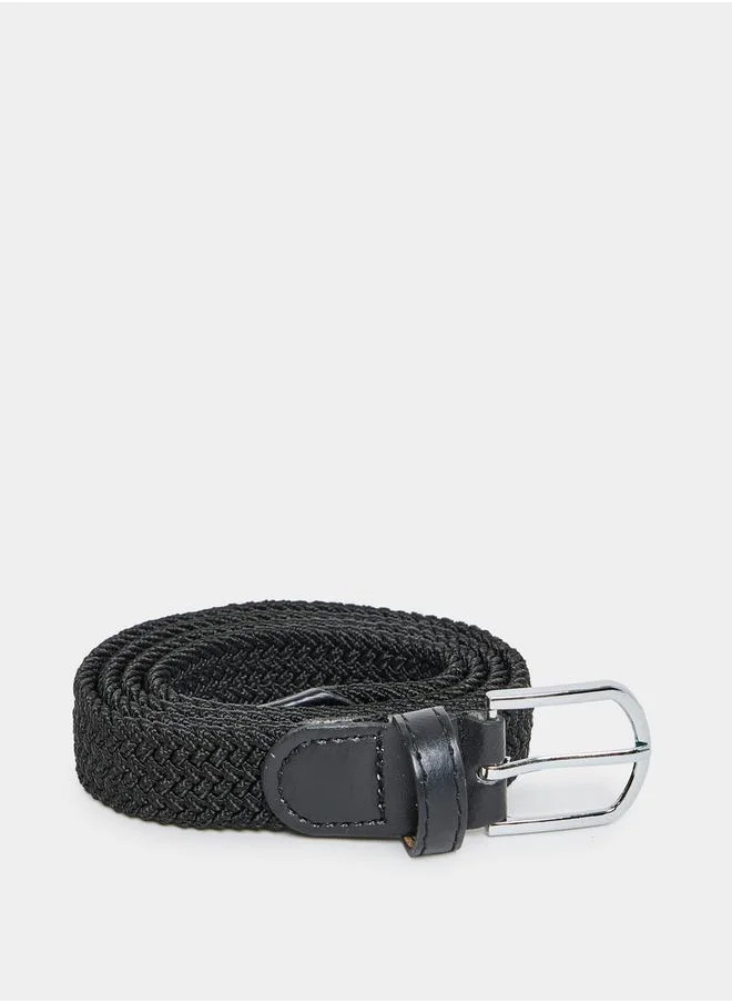 Styli Textured Belt with Pin Buckle