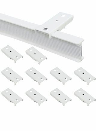 Ceiling Track Mounting Bracket, Curtain Track Bracket Slide Rail Accessories, DIY Mount for Straight or Curved Curtain Track, Side Mount or Ceiling Mount (38 Pcs) - pzsku/Z617FA5CAD89F921F073FZ/45/_/1719340609/952c05a3-737b-465d-82b9-da3a6608a666