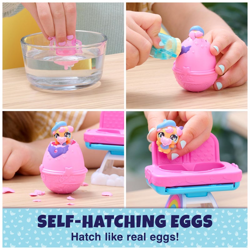 Hatchimals Alive, Hungry Hatchimals Playset with Highchair Toy and 2 Mini Figures in Self-Hatching Eggs, Kids Toys for Girls and Boys Ages 3 and up - Image 2