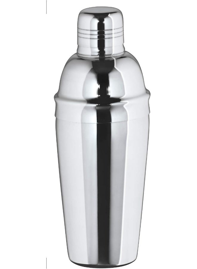 Barprofessional CSH0070 Cocktailshaker 3-Piece Polished 0.7 Litre, Silver - Image 2