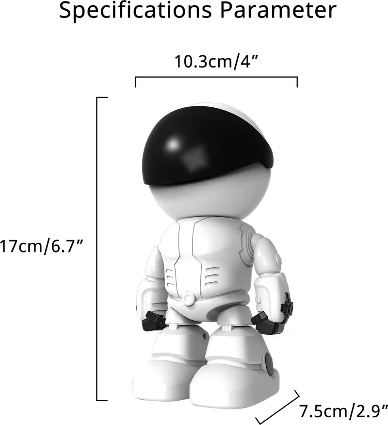 Shopfocus 1080P Home Security Wireless Camera, Robot Ip Camera (From Abroad)