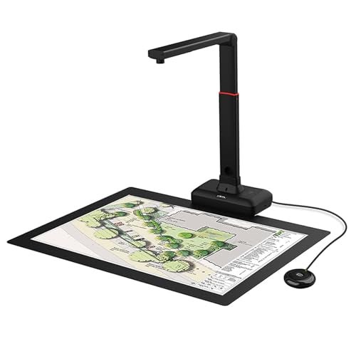 VIISAN Large Format Book Document Scanner Capture Size A2A3 26MP USB Document Camera with AutoFlatten Fingerprint Removal Technologies MultiLanguage OCR Compatible with Windows macOS - Image 1