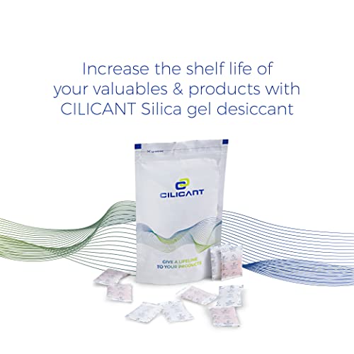 CILICAnT 0.5 Gram (1000 Pcs) Premium Silica Gel White Packets Desiccant Dehumidifiers, Non-Indicating Silica Gel Packs for Moisture Absorption (0.5 Gram X 1000 Pcs = 500 Gram) - Image 2