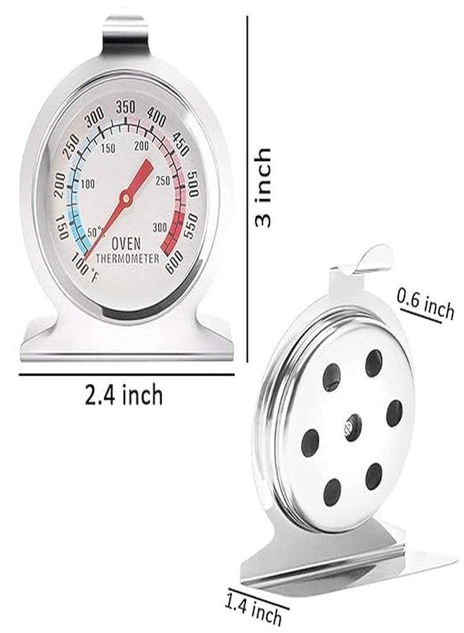 BAKING SET Oven Thermometer, Stainless Steel, 100-600°F Temperature Range, Kitchen Cooking Monitor - Image 3