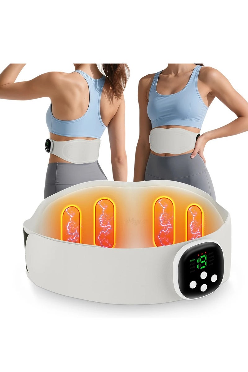 Rechargeable Waist Heating Belt Multifunctional Heating Pad Waist Heated Pad With  Controller Electric Heating Pad For Period Back Pain And Cramps Relief - Image 1