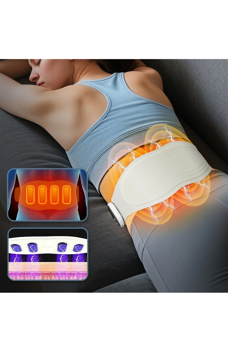 Rechargeable Waist Heating Belt Multifunctional Heating Pad Waist Heated Pad With  Controller Electric Heating Pad For Period Back Pain And Cramps Relief - Image 2