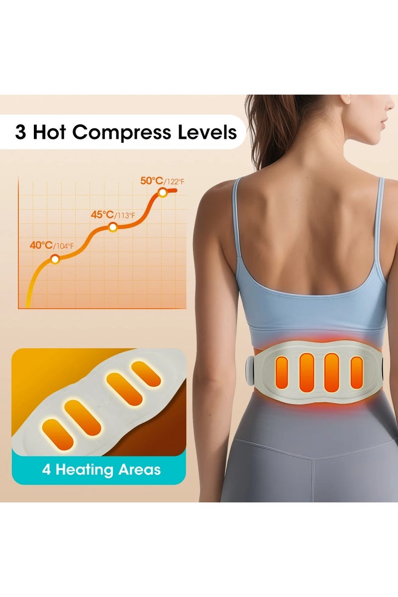 Rechargeable Waist Heating Belt Multifunctional Heating Pad Waist Heated Pad With  Controller Electric Heating Pad For Period Back Pain And Cramps Relief - Image 4