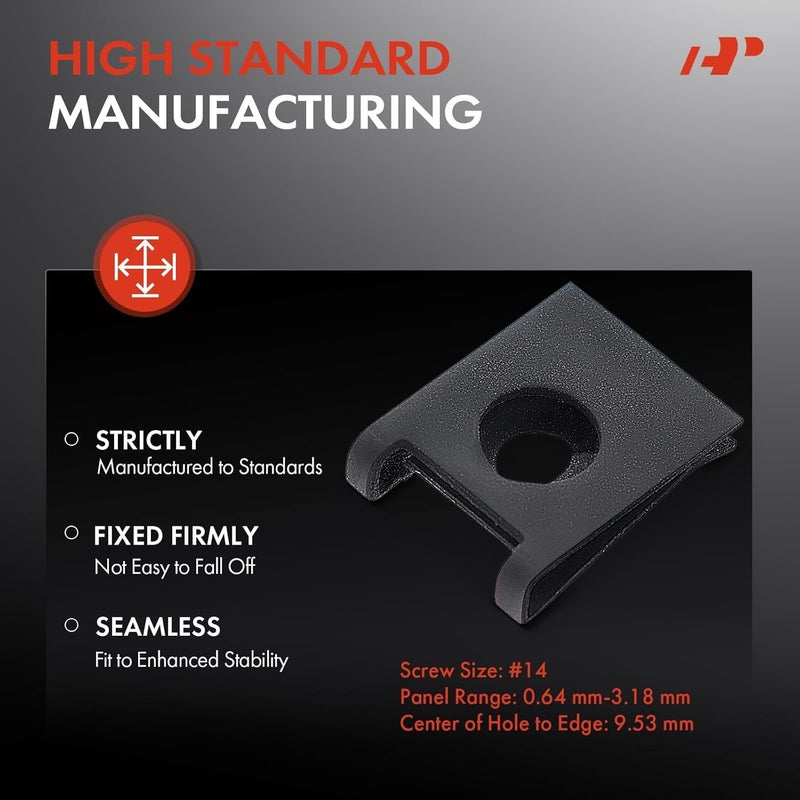 A-Premium 50PCS Metal Retainer Clip Fasteners - Image 3