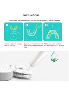 General Ultrasonic Teeth Cleaner Electric Toothbrush Automatic Mouth Cleaning 360° U-Shape Mouth Cleaner Teeth Whitening Sonic Toothbrush IPX7 Waterproof Toothbrush Heads  - Image 2