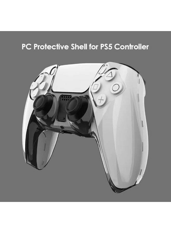 شابية غطاء حماية شفاف لجهاز تحكم PS5 DualSense من شركة سوني بلاي ستيشن 5، غطاء حماية شفاف رفيع للغاية لجهاز تحكم بلاي ستيشن 5، ملحقات ألعاب بلاي ستيشن 5 - Image 3