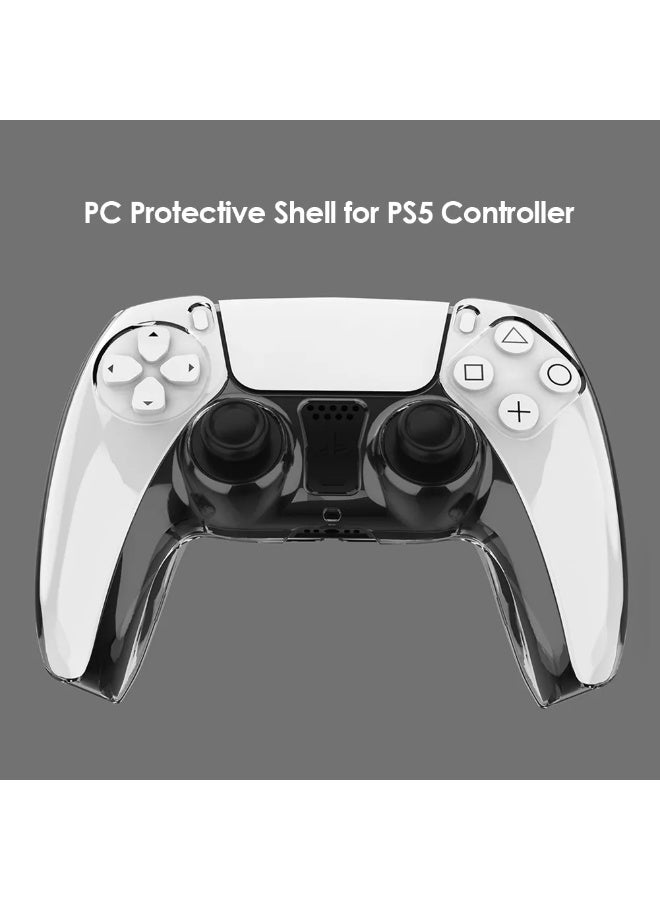 شابية غطاء حماية شفاف لجهاز تحكم PS5 DualSense من شركة سوني بلاي ستيشن 5، غطاء حماية شفاف رفيع للغاية لجهاز تحكم بلاي ستيشن 5، ملحقات ألعاب بلاي ستيشن 5 - Image 2
