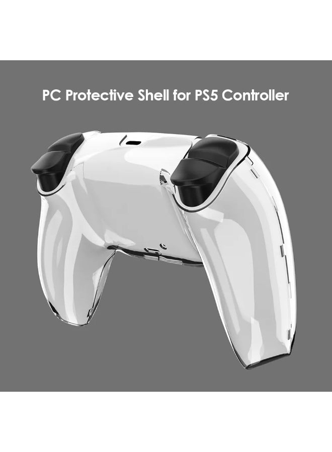 شابية غطاء حماية شفاف لجهاز تحكم PS5 DualSense من شركة سوني بلاي ستيشن 5، غطاء حماية شفاف رفيع للغاية لجهاز تحكم بلاي ستيشن 5، ملحقات ألعاب بلاي ستيشن 5 - Image 4
