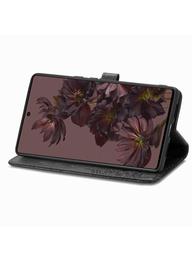 Green Tiger Case For Google Pixel 7 Pro Mandala Flower Embossed Leather Phone Case - Image 4