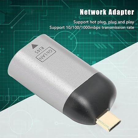 atdaraz Ethernet Adapter, No Driver Type C Ethernet Adapter Easily Use USB C to RJ45 Adapter for Phones Computers Tablets(Without Cable) - Image 3