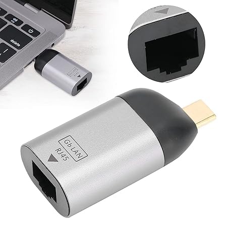 atdaraz Ethernet Adapter, No Driver Type C Ethernet Adapter Easily Use USB C to RJ45 Adapter for Phones Computers Tablets(Without Cable) - Image 4
