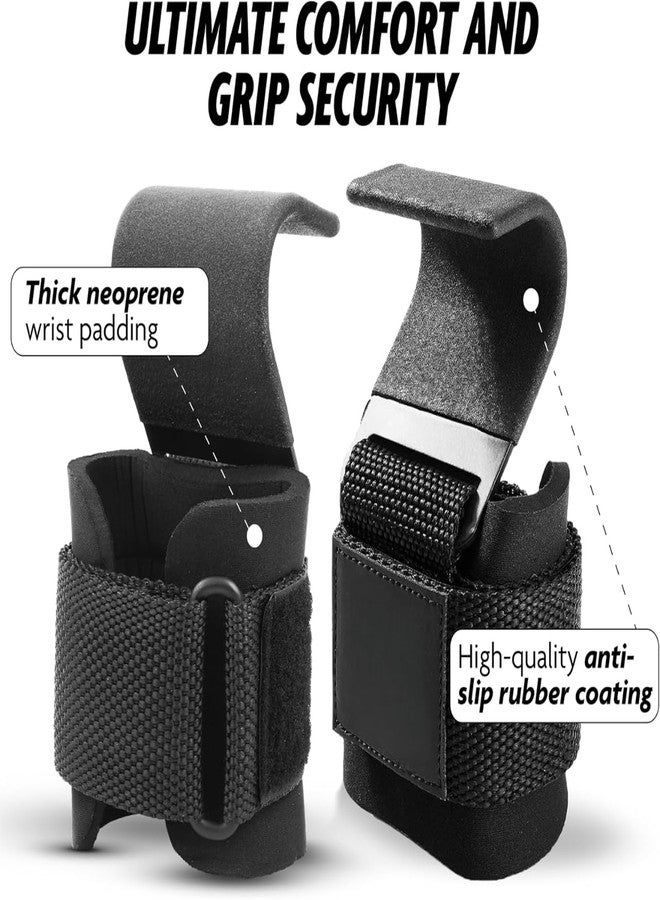 Shopeleven Hand Grip Wrist Straps with Hooks for Enhanced Deadlift Stability - Image 2
