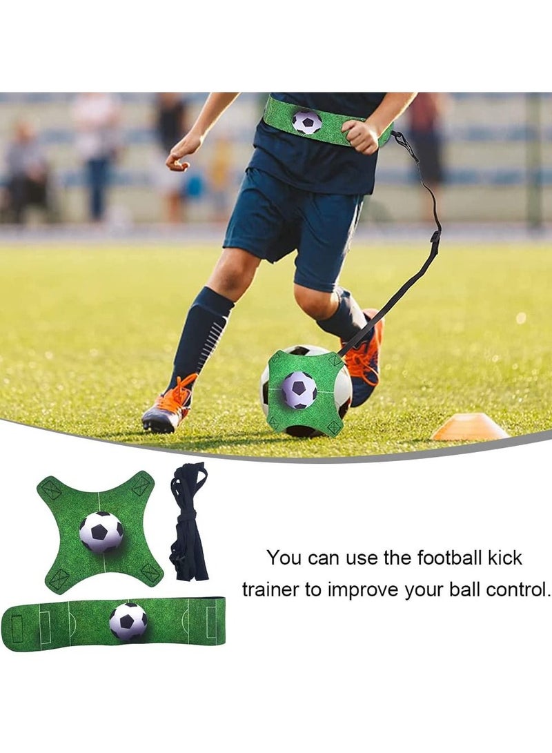 SYOSI Football Kick Trainer Soccer Training Equipment Aid Skills Improvement Solo Practice for Kids Adults Hands Free Universal Fits All Size Footballs  - Image 2